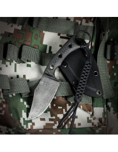 Cuchillo de Hoja Fija CIVIVI Midwatch C20059B Damasco Negro 2