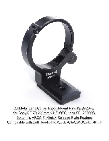 Anillo de Montaje de Trípode iShoot para Lente Sony FE 70-200mm