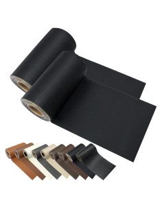 Kit de reparación de cuero IVRYBRI 2 piezas 10x152 cm negro