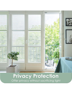 Película para Ventanas Rabbitgoo Rayas Clásicas 44.5x200cm 2