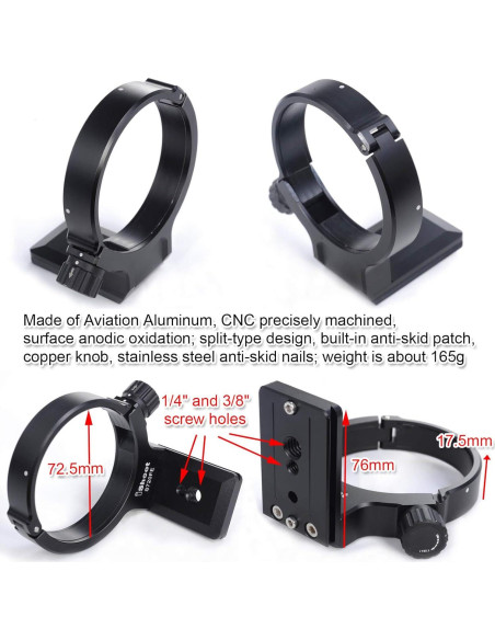 Anillo de Montaje de Trípode iShoot para Lente Sony FE 70-200mm