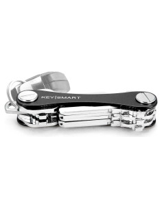 KeySmart Classic - Organizador de Llaves Compacto Negro (hasta 10 llaves)