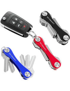 KeySmart Classic - Organizador de Llaves Compacto Negro (hasta 10 llaves) 2