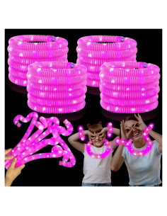 Bastones de Luz Rosa Kannove 24 PCS para Fiestas y Eventos