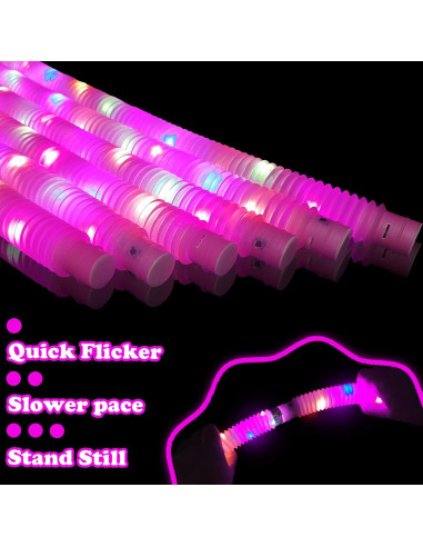 Bastones de Luz Rosa Kannove 24 PCS para Fiestas y Eventos