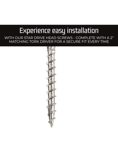 Tornillos para Deck Bolt Dropper Acero Inoxidable 6.35 cm - 350 Pzas