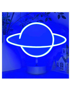 Lámpara de Neón LED Planetaria Azul HOHOSIGN - Decoración USB