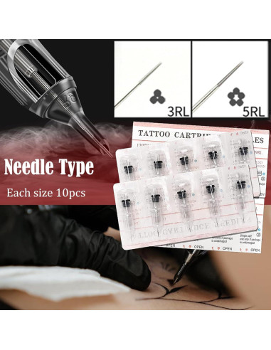 Kit de Práctica de Tatuaje Urknall - 3 Pieles + 100 Copas