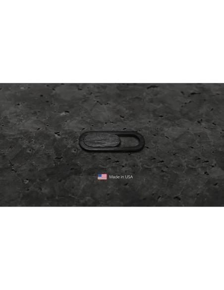 Paquete de 3 Cubiertas de Webcam de Madera Ébano Natural