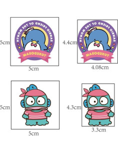 40 Tatuajes Temporales Sanrio para Niños - Fiesta Cumpleaños 2