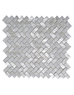 Azulejos de Mosaico de Madreperla Art3d 30.48x30.48 cm 6 Piezas