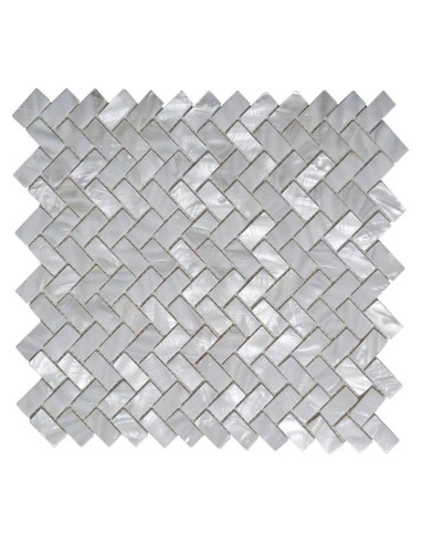 Azulejos de Mosaico de Madreperla Art3d 30.48x30.48 cm 6 Piezas