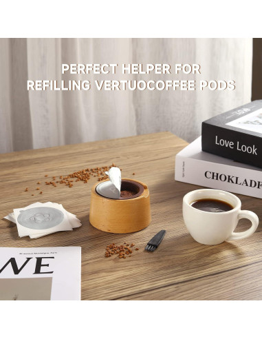 Kit de Sellos de Aluminio ELIUNG 120 Pcs para Cápsulas Reutilizables