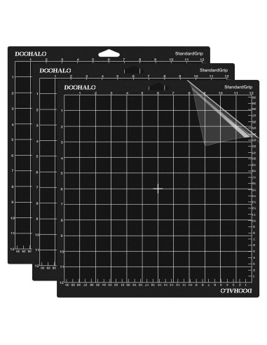 Alfombrilla de Corte DOOHALO 30.48x30.48 cm 3 Paquete Grip Estándar