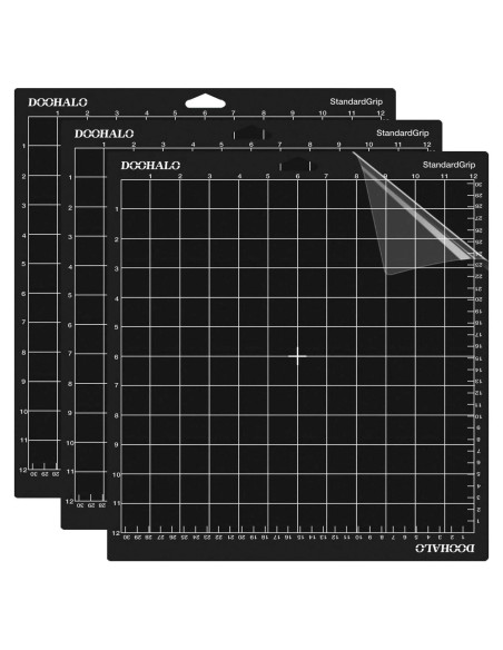 Alfombrilla de Corte DOOHALO 30.48x30.48 cm 3 Paquete Grip Estándar