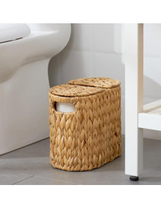 Cesta de Papel Higiénico ELONG HOME Natural para 4 Rollos 2