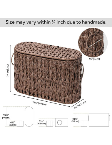 Canasta de Almacenamiento de Papel Higiénico GRANNY SAYS Marrón