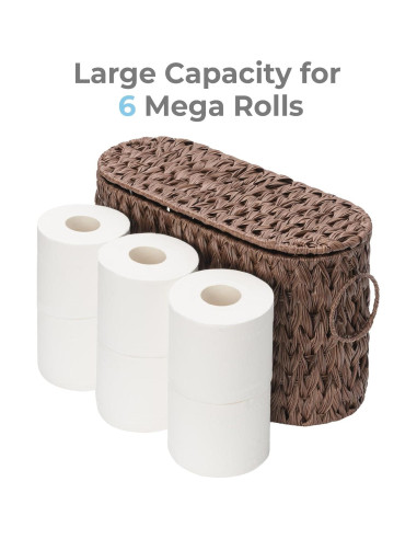 Canasta de Almacenamiento de Papel Higiénico GRANNY SAYS Marrón