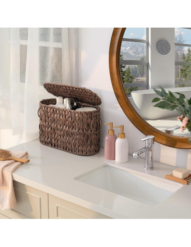 Canasta de Almacenamiento de Papel Higiénico GRANNY SAYS Marrón