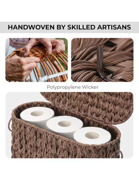 Canasta de Almacenamiento de Papel Higiénico GRANNY SAYS Marrón