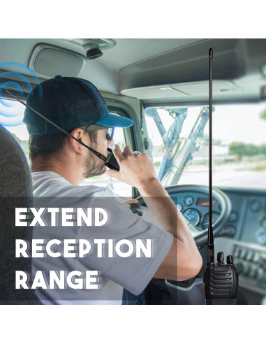 Antena VHF UHF Bingfu SMA Femenina 39cm 3dBi para Radio Ham