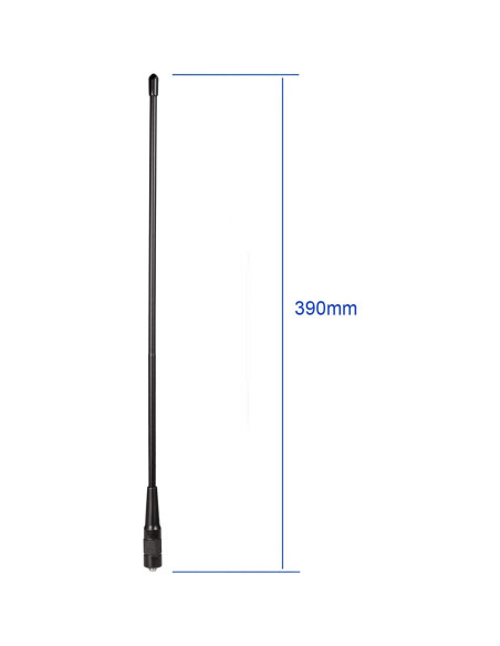 Antena VHF UHF Bingfu SMA Femenina 39cm 3dBi para Radio Ham