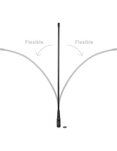 Antena VHF UHF Bingfu SMA Femenina 39cm 3dBi para Radio Ham