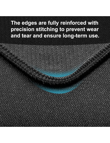 12 Alfombrillas de Ratón CACASO Negras Antideslizantes 25.9x20.8 cm