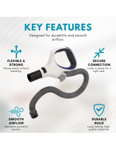 Mango de Manguera Shark Rotator Lift-Away Azul - Reemplazo NV500-561 2