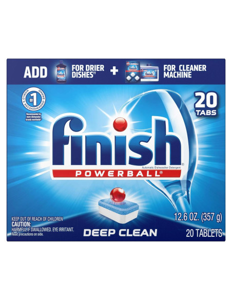 Tabletas de Detergente para Lavavajillas Finish Todo en 1 Fresco 20ct