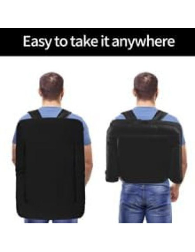 Asientos de Estadio Plegables Summates con Respaldo Ajustable - Paquete de 2, Negro