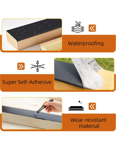 Cinta de Butilo para Vigas JOAPRIL 2 Rollos 5 cm x 15 m