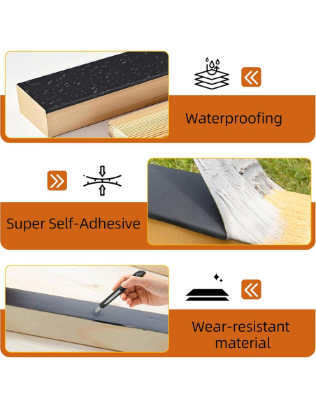 Cinta de Butilo para Vigas JOAPRIL 2 Rollos 5 cm x 15 m