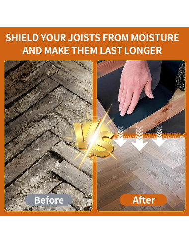 Cinta de Butilo para Vigas JOAPRIL 2 Rollos 5 cm x 15 m