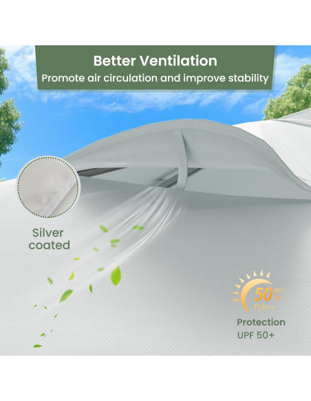 Carpa Plegable GVDV 3x3m Blanca con 2 Paredes Laterales