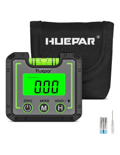 Medidor de Ángulo Digital Huepar AG01 con Pantalla LCD y Base Magnética