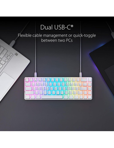 Teclado Mecánico ASUS ROG Falchion Ace 65% RGB Negro