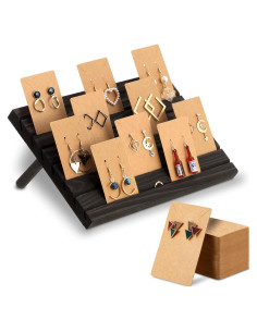 Soporte de Exhibición de Pendientes Blulu 31 Pack Madera 29x19cm