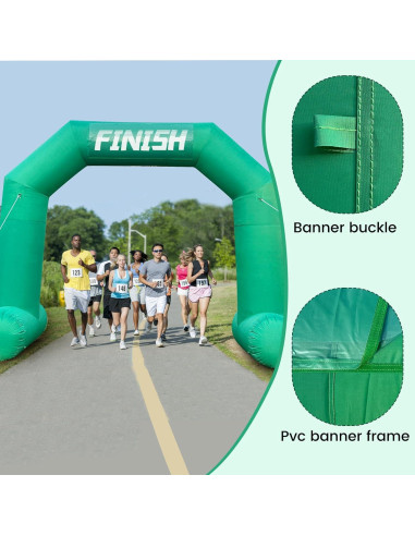 Arco Inflable 4m Verde JL-Inflate con Ventilador y Banners