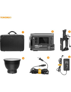 YONGNUO YNLUX200 200W Luz LED Bi-Color 2700-6500K Control Remoto 2