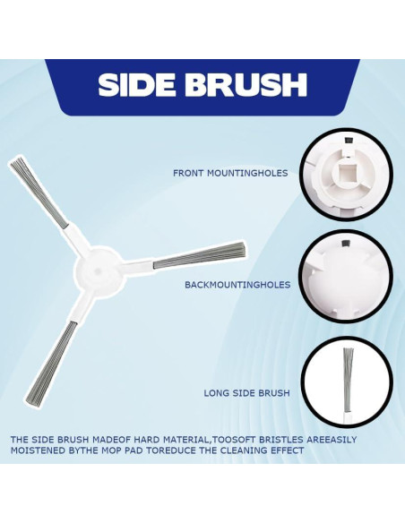 11 Accesorios para Aspiradora Robot ZHICHENG L10S Ultra