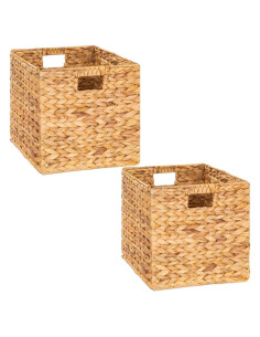 Cubo de Almacenamiento M4DECOR 26.67cm Natural - 2 Paquetes