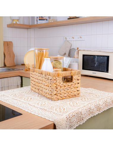 Juego de 6 Cestas de Almacenamiento M4DECOR de Jacinto de Agua