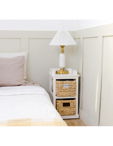 Juego de 6 Cestas de Almacenamiento M4DECOR de Jacinto de Agua