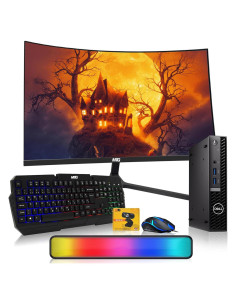 Dell Optiplex Tiny PC i5 16GB RAM 1TB SSD Monitor Curvo 24"