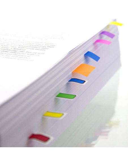 BAZIC Marcadores de Página Neón 120 Banderas 0.64x11.88 cm