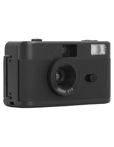 Cámara de película Zyyini 35mm reutilizable con flash - Negro