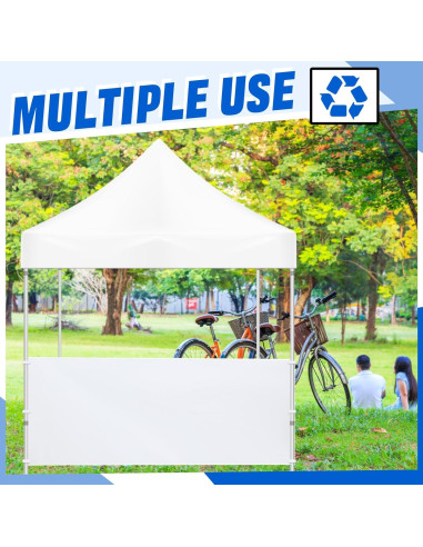 Paneles Laterales de Carpa Smoothnovelty 2 Pcs 2.96x0.95m Blanco