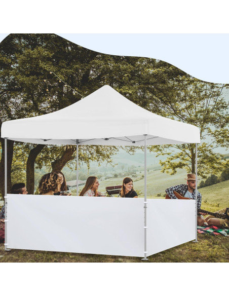 Paneles Laterales de Carpa Smoothnovelty 2 Pcs 2.96x0.95m Blanco
