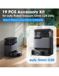 Kit de Accesorios 19 Piezas DrRobor para Aspiradora eufy Omni C20 2